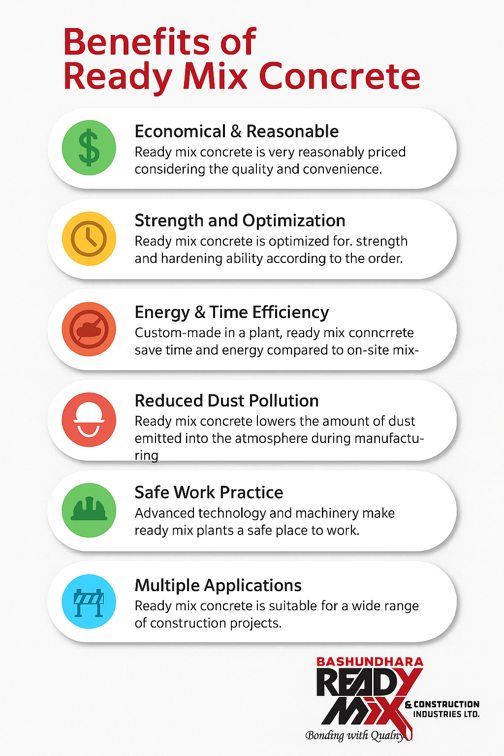 benefits of ready mix concrete